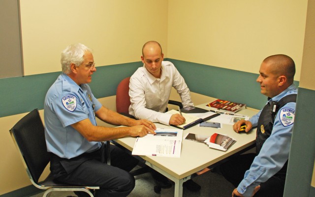 Danny Geraghty meets with André Côté in 2007