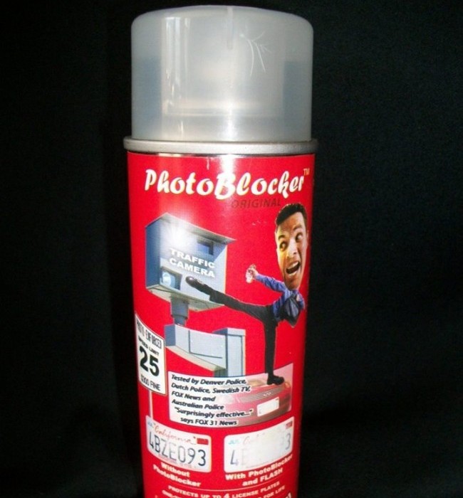 Le PhotoBlocker Spray pour contrer les radars photo au Québec